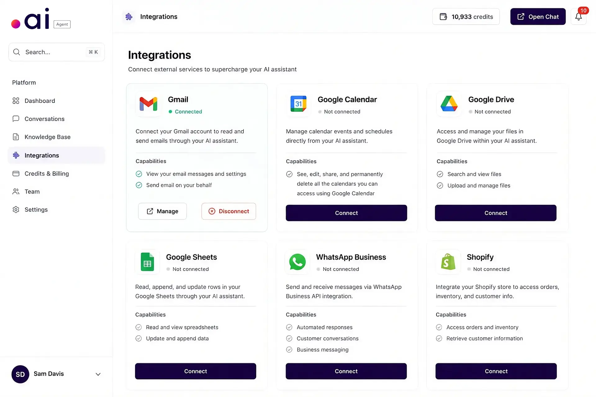 DotAI integrations